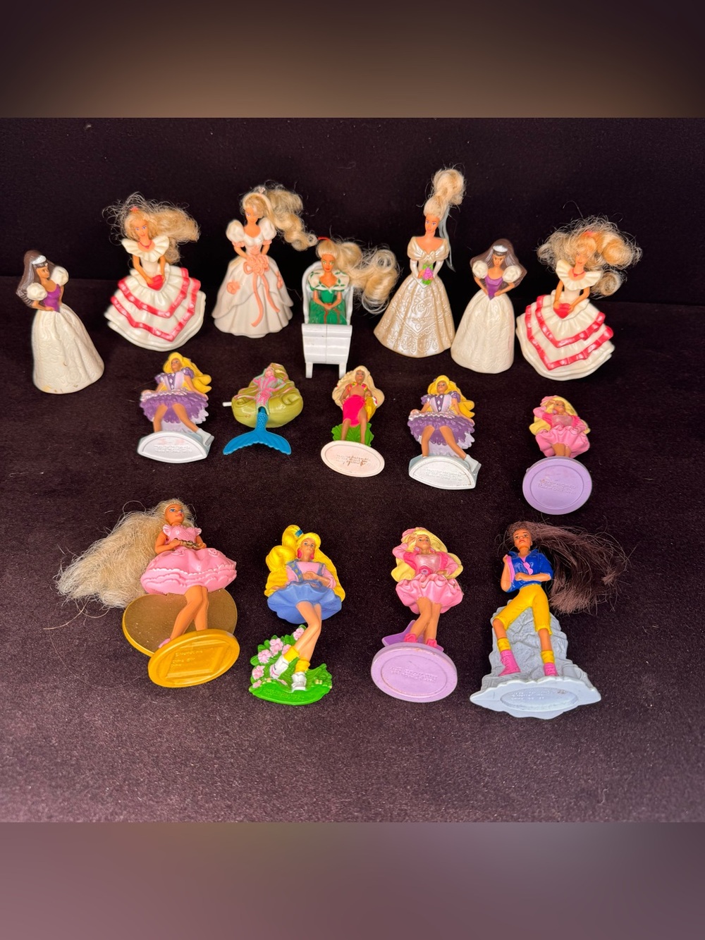 Vintage 1990s Barbie McDonalds Meal Toys Lot of 16